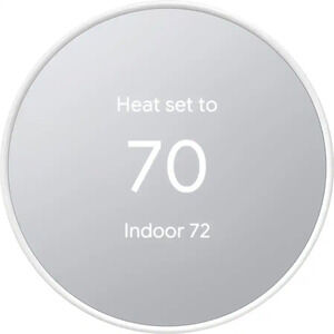 Google Nest GA013 Programmable Wi-Fi Thermostat Snow Sealed In Box
